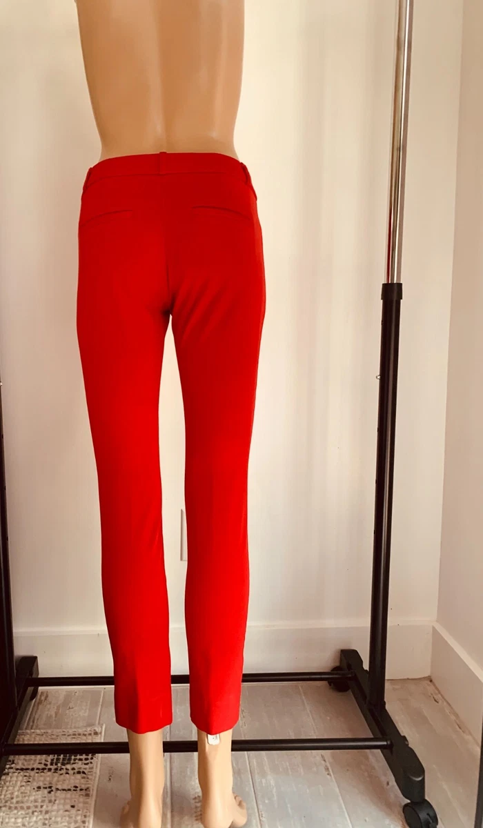 BANANA REPUBLIC SLOAN SLIM PANT RED SIZE 0 XS eBay