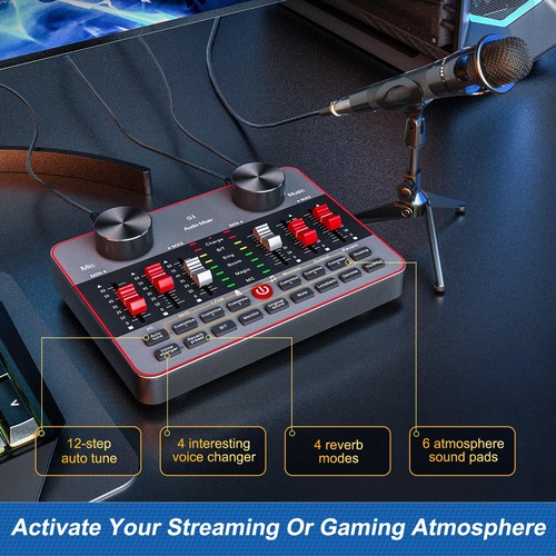 Podcast Equipment Bundle for 2 Mic Tiktok Video Content Creator Kit, Audio In... - Picture 5 of 9