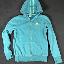 Women s Medium Adidas Full Zip Jacket Hoodie Teal