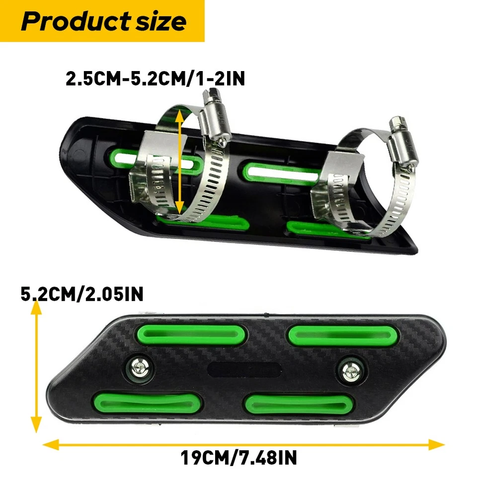 Cubierta protectora protectora protectora térmica de tubería para Kawasaki KX250F KX450F KXF 250 EPG Foto 4 de 4