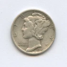 1943-S  Mercury Dime - 90% Silver - Free Shipping