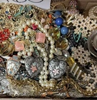 Vintage & Modern Some Signed Costume Jewelry Lot Full Small Priority Box # 160