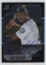 2005 Bowman Chrome First Year Auto Wladimir Balentien #344 Auto 1l9o