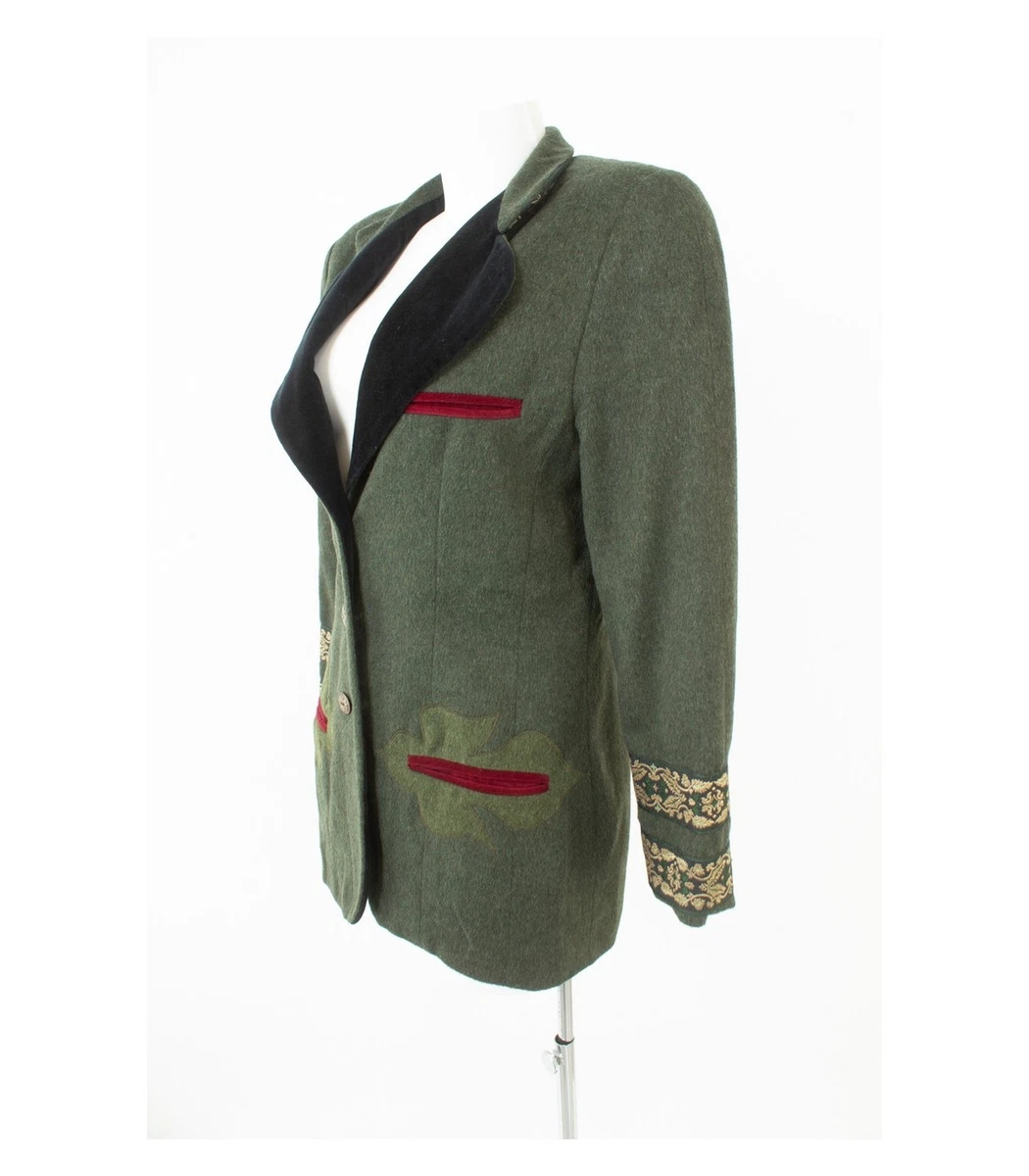 Apart Damen Blazer Gr. DE 40 Jackett Mehrfarbig Wolle