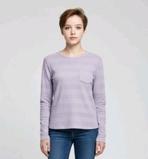Cat Jack Girls 100 Cotton Long Sleeve Top Size L 10/12 Nwt