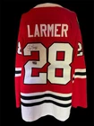 Steve Larmer Signed Fanatics Breakaway NHL Chicago Blackhawks Jersey XL SAS COA