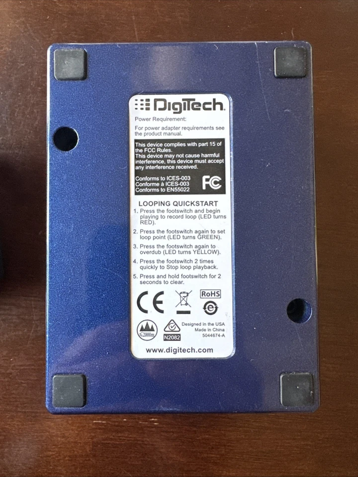 Pedal de efectos DigiTech JamMan Vocal XT Vocal Looper con adaptador de corriente Foto 4 de 4
