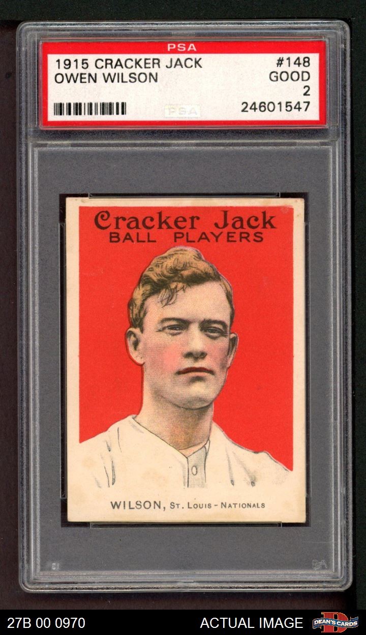 1915 Cracker Jack #148 Owen Wilson Cardinals PSA 2 - GOOD
