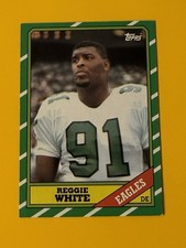1986 Topps #275 Reggie White Rookie Card RC. rookie card picture