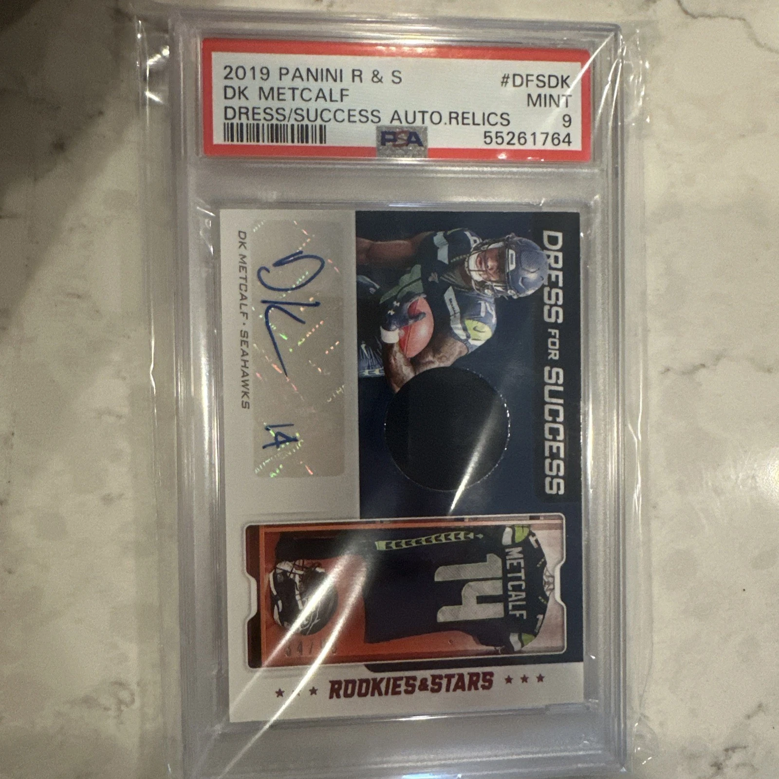 DK Metcalf Panini Rookies & Stars Dress for Success Autograph Relics #DFSDK Base