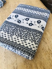 Vintage Horrockses Single Duvet Cover Bedding 1960s  1970s blue white