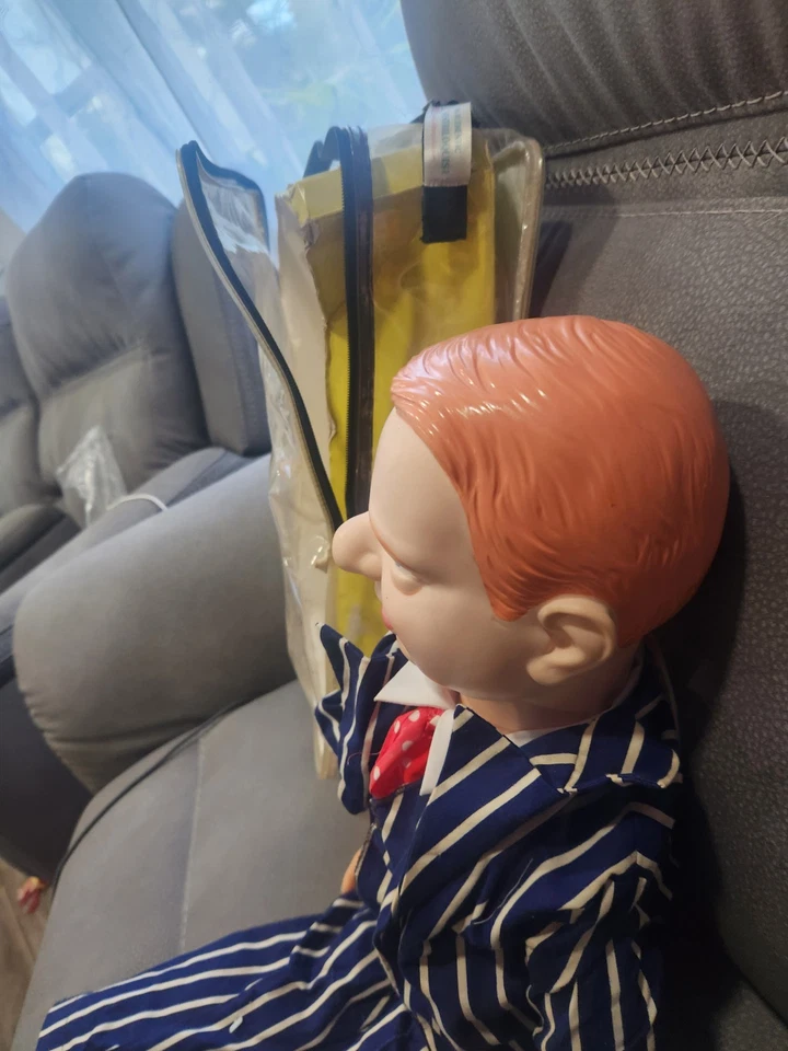 Muñeca vintage Eegee Goldberger W.C. Fields ventrílocuo maniquí 31" años 80  Foto 4 de 4