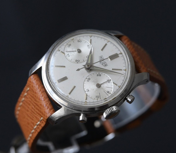 Heuer pre carrera Big Eyes, valjoux 23, vintage chronograph