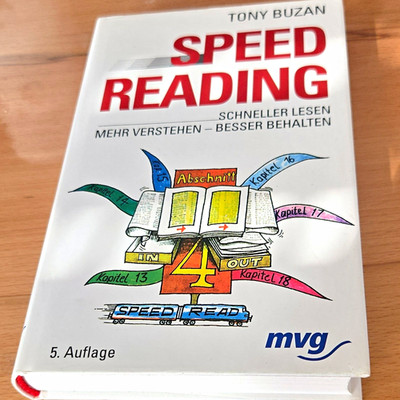 Tony Buzan Speed Reading Schnelllesen Lesetechnik Gebunden Deutsch mvg 5. Aufl.