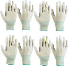 4 Pairs ESD anti Static Gloves with High Resistance Carbon Fiber - PC Building 