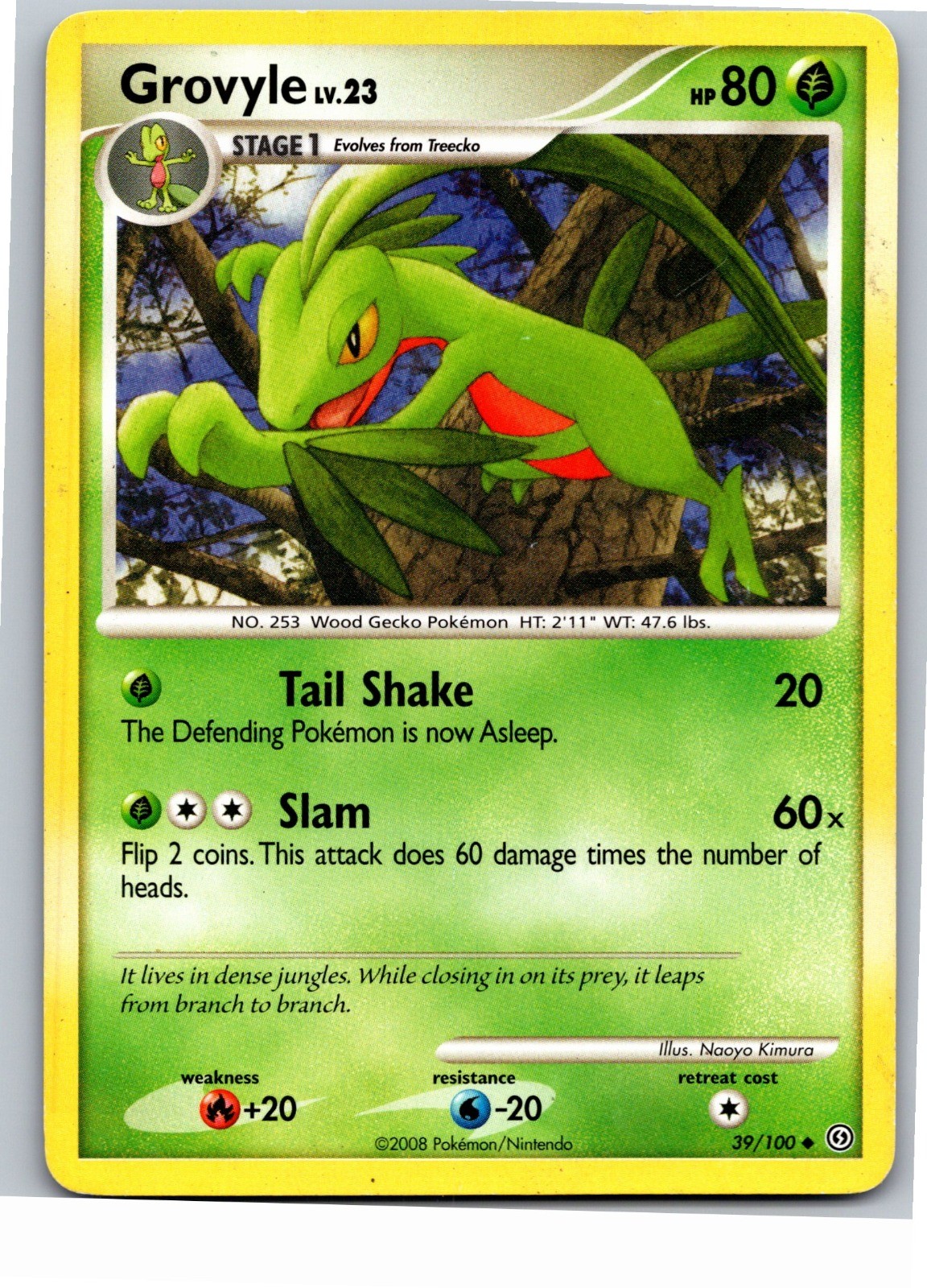 Grovyle Stormfront 39/100 2008