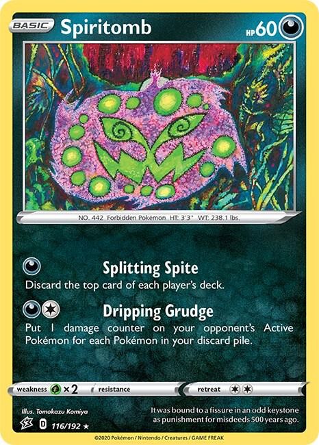 Spiritomb 116/192 SWSH02: Rebel Clash Pokémon TCG