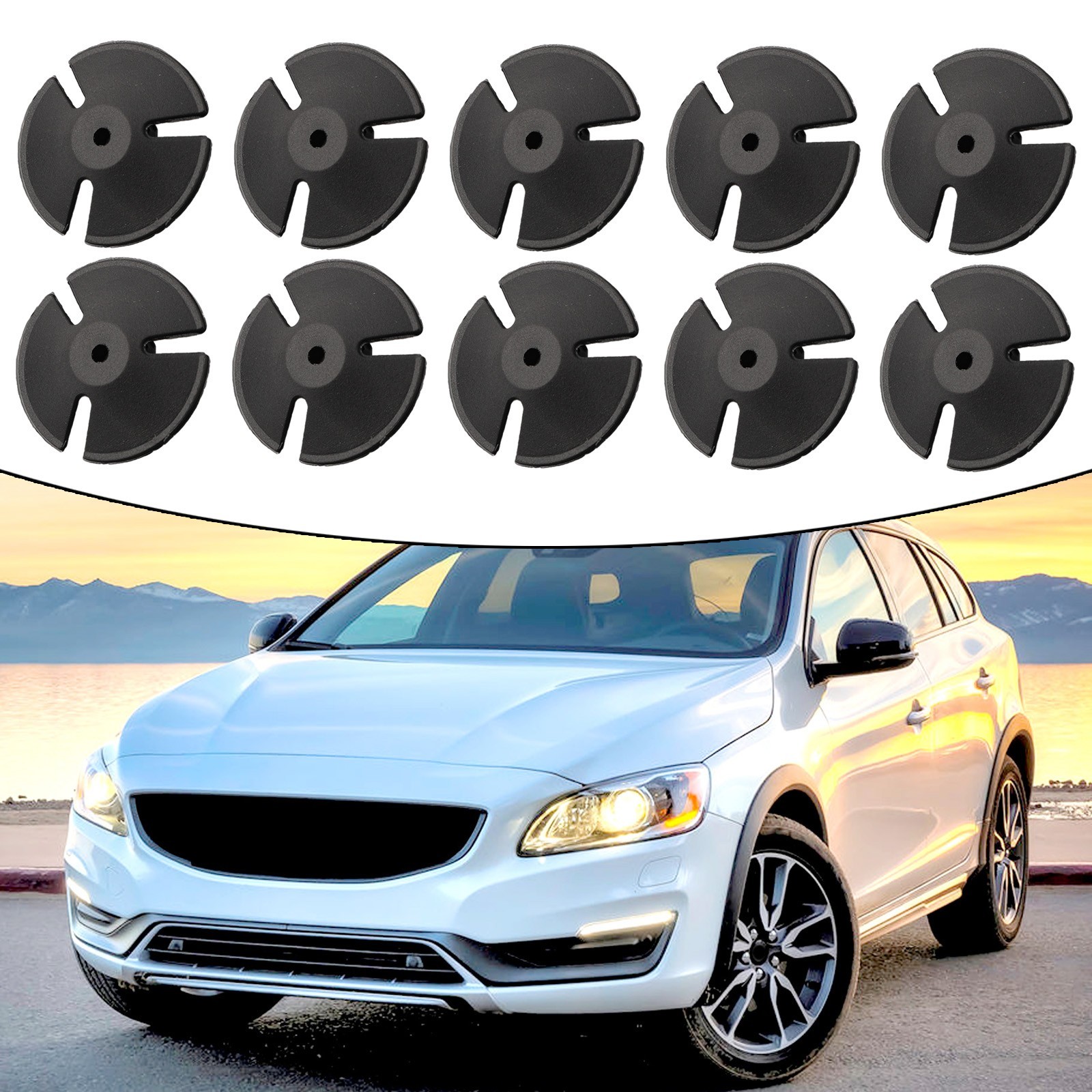 10 Pcs Hood Retainer 1994-On 4428987 For Jeep Insulation Parts Replacement