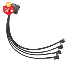 Molex to 4 Pin Fan Adapter for 3 Pin 4 Pin PC Case 12V Cooling Fans Molex to Fan