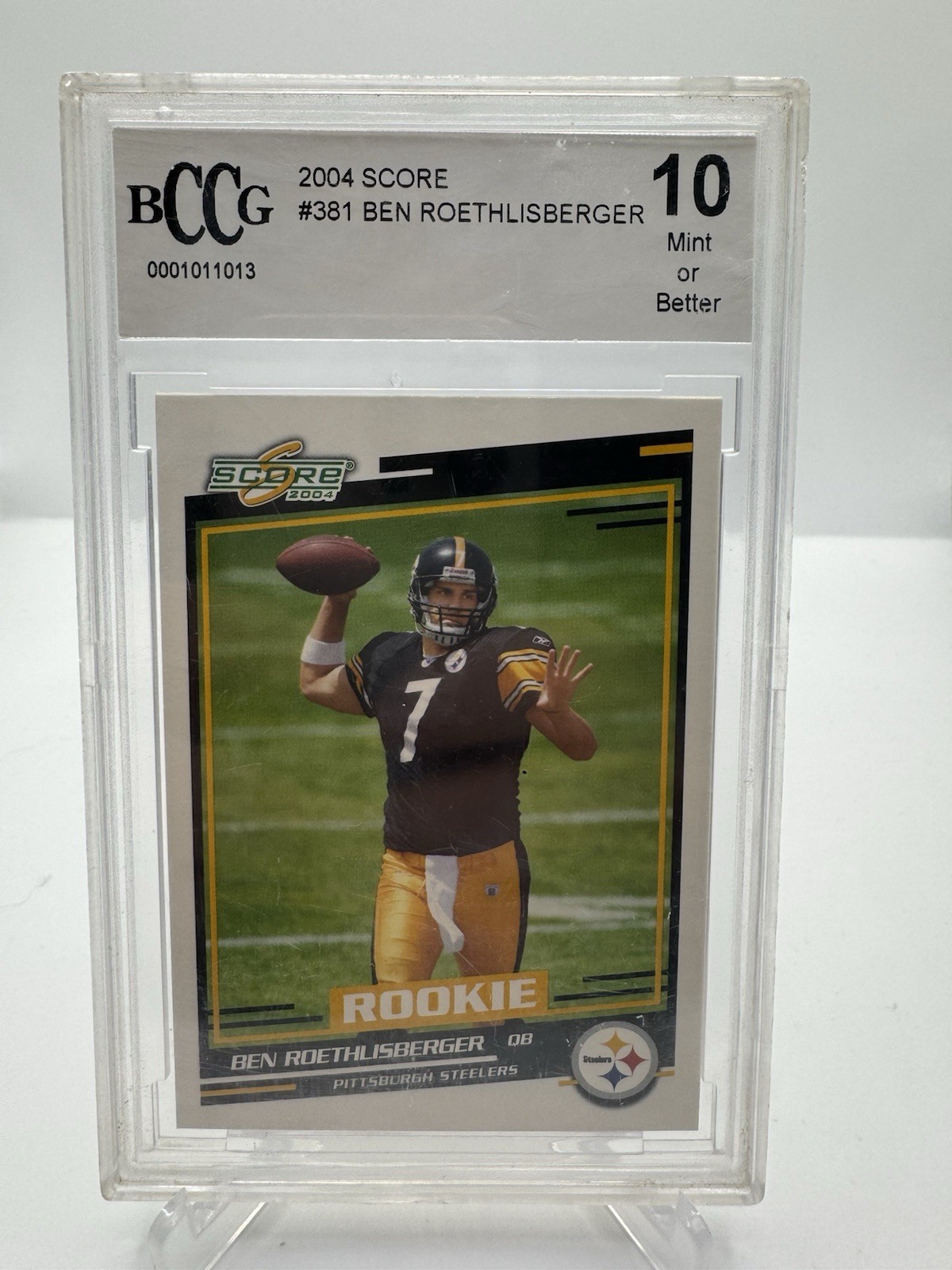 2004 Score - Rookie Ben Roethlisberger #381 (RC)