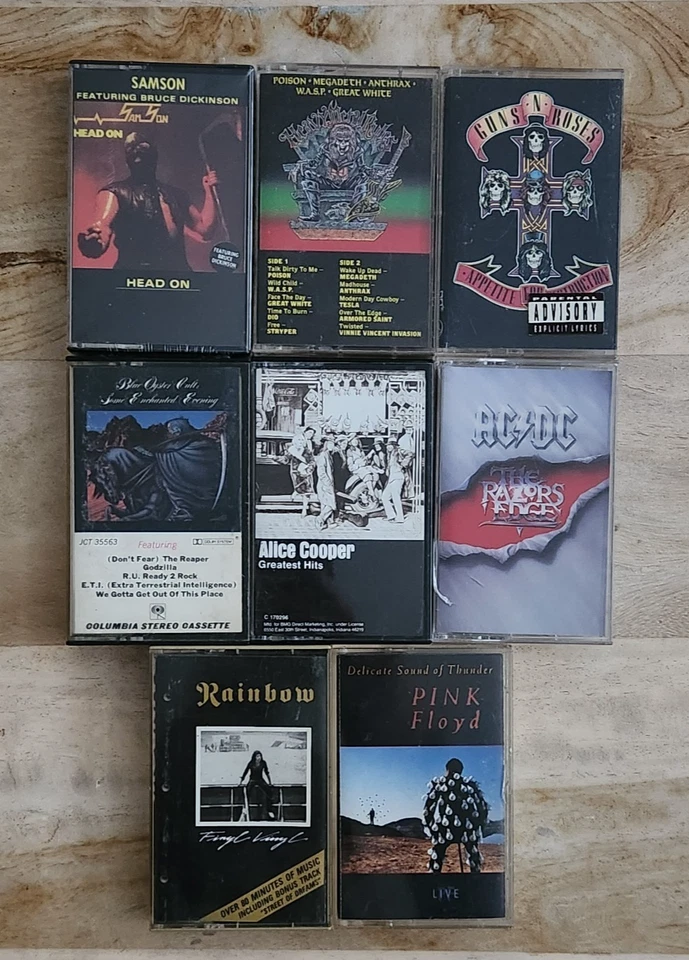 Metal & Hard Rock Vintage Cassette Collection LOT (x8) - Image 2 of 4
