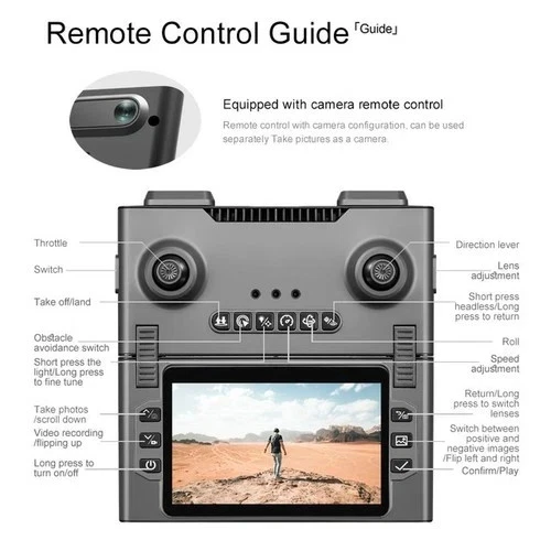 Xiaomi M66 Drone 8K Folding Remote Control With Camera And Screen 5G FPV Camera