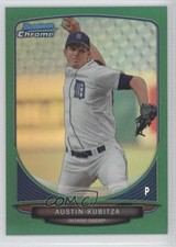 2013 Bowman Draft Picks Chrome Green Refractor 44/75 Austin Kubitza #BDPP53 t5p