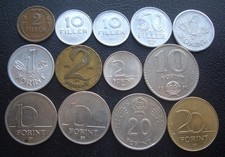 Hungary 13 coins 1934 - 1994