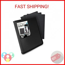 Dunwell Art Portfolio 8.5x11 Folder (Black), Mounting Paper, Portfolio Binder fo