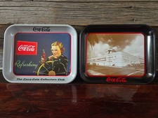 Lot de 2 plateaux de collection Coca-Cola