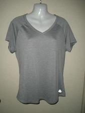 #H RBX Dove Gray Silver Performance X-Dry Running Sports Athletic SS Large