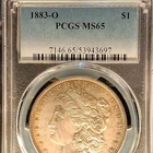 1883-O $1 Morgan Silver Dollar PCGS MS65 Business Strike Cert 53943697