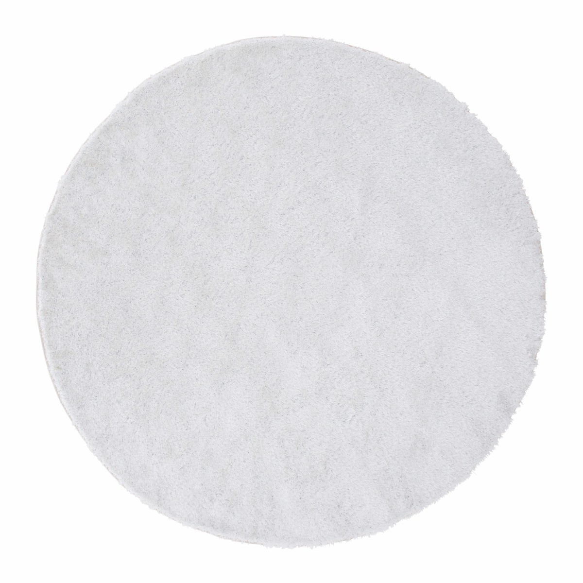 Tapis rond Mattis blanc 200cm lavable et anti-tache pour séjour
