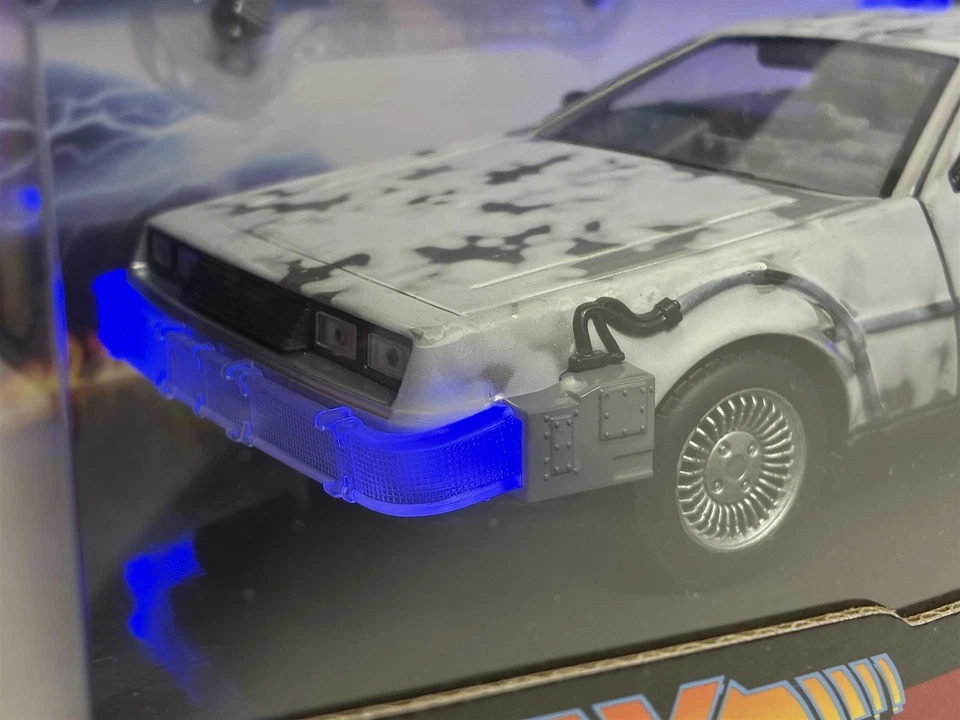 Back To The Future Time Machine Frosted Working Lights 1:24 Jada 36145 - Image 3 of 4