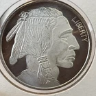 1 Troy Oz Silver Round Stunningly Beautiful Buffalo - 0.999 Fine Silver Coin