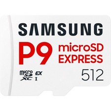 Carte Micro SD SAMSUNG 512Go P9 Express Classe U3 V30 A1