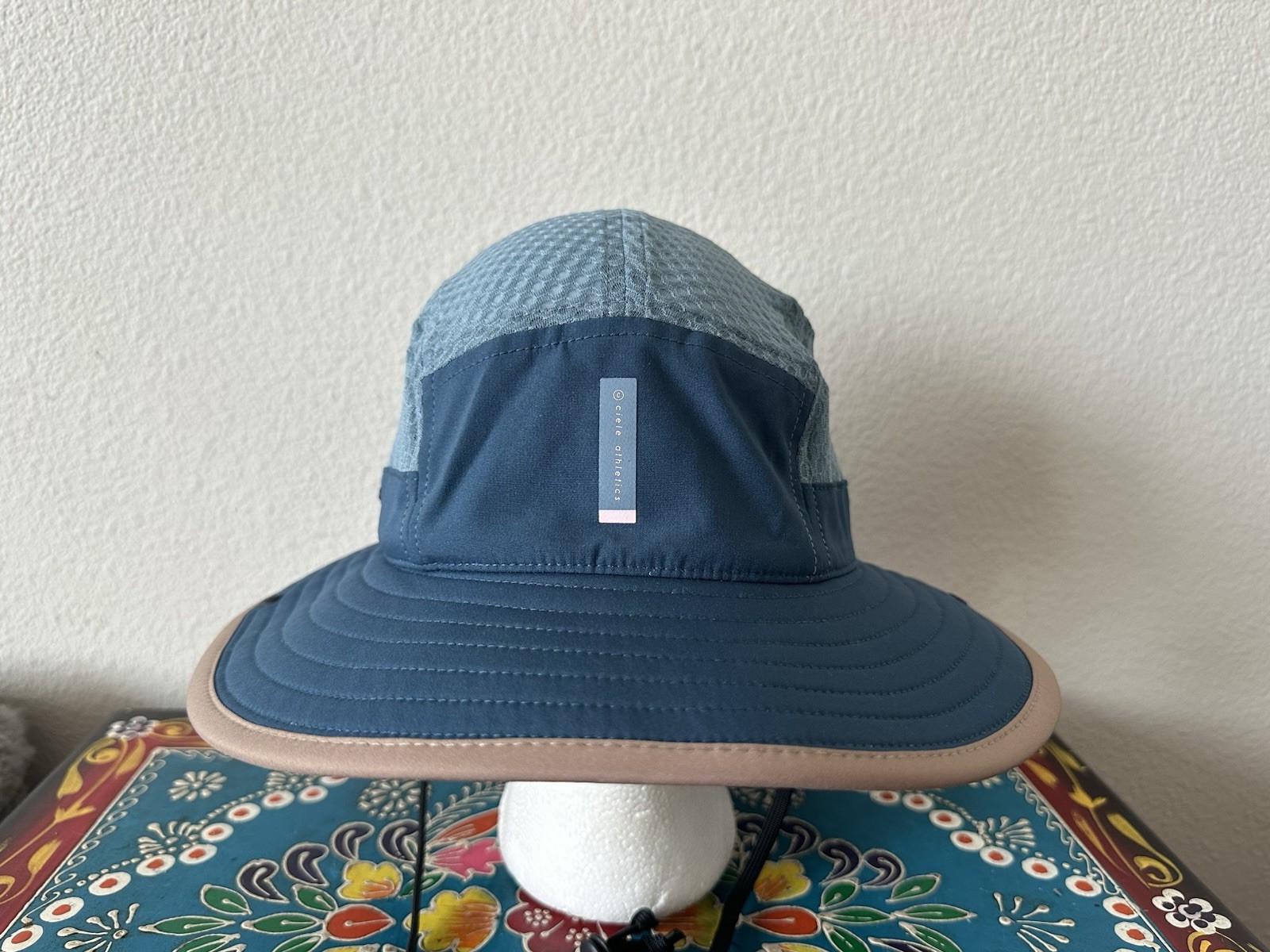 Ciele Bucket Hat Cap BNDCKHat Carbon Iconic VC Blue 5 Panel Size S/M Coolmatic
