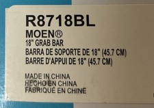 Moen R8718BL Concealed 18" Bathroom Safety Grab Bar Matte Black