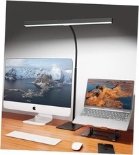 LED Desk Lamp for Home Office with Base, Eye-Caring Architect Task Light Black