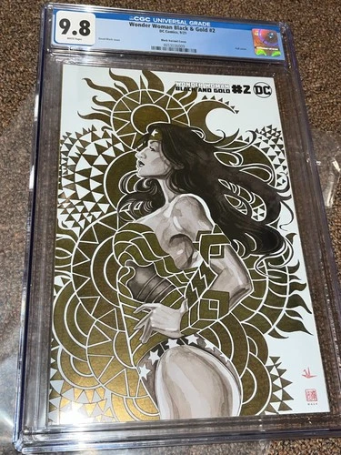 Wonder Woman Black and Gold 2, David Mack Foil 1:25 Variant, CGC Graded 9.8