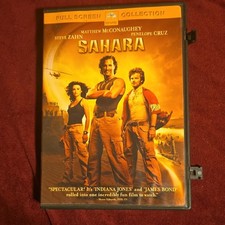 Paramount Pictures Sahara DVD Full Screen PG-13 2005 McConaughey Deleted Scenes