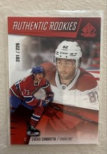 2023-24 Upper Deck SP Game Used-Authentic Rookies Lucas Condotta #262 Red  (RC)