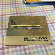BOEING 737-200 GENERAL DESCRIPTION MANUFACTURERS SALES BROCHURE 1966 AIRLINE