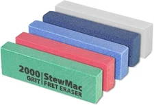 StewMac Fret Erasers, Abrasive Rubber Blocks for Polishing Fretwire and Other...