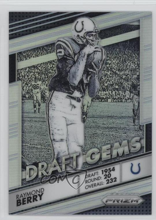 2016 Panini Prizm Draft Gems Silver Prizm Raymond Berry #6 HOF r8l