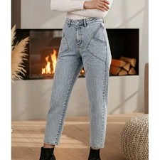 G By Giuliana Acid Wash Mom Jeans High Waisted Tapered Denim NWT
