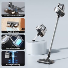 Staubsauger Akku 6IN1 mit Zubehör funktion Handstaubsauger kabellos HEPA