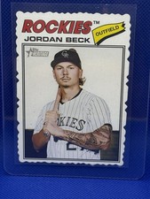 2026 Topps Heritage Deckle Edge Parallel #147 Jordan Beck SP Colorado Rockies