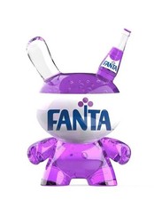 Fanta & Kidrobot 3" Fanta Grape Resin Dunny Art Figure-purple  color 