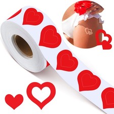 Crtiin Roll of 500 Pieces Tanning about 3 x 2 cm/ 1.18 x 0.79 inches, Red